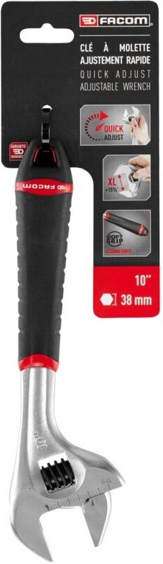 Rollgabelschlüssel 10 Facom Schnellverstellung - Lg.255 Ouv. 38 mm - 101.10G