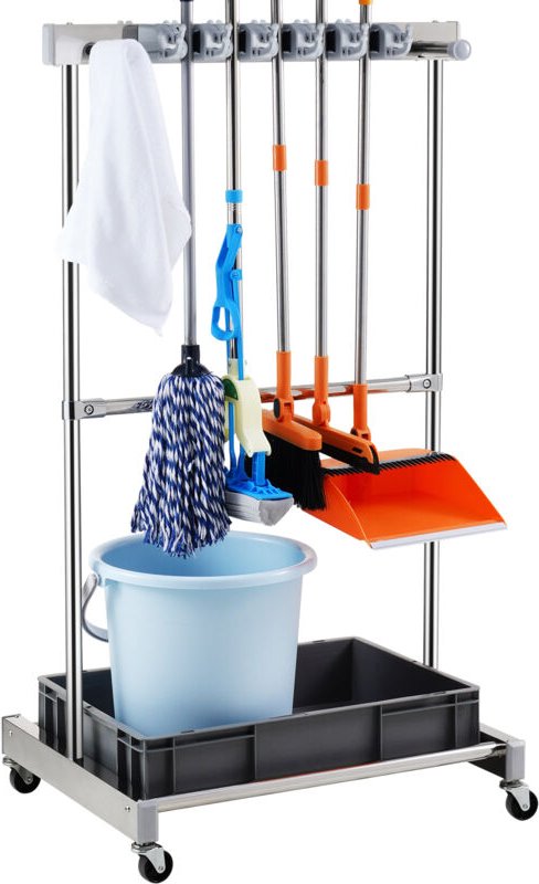 Vevor Gartengeräte Ständer 1243x508x660mm Gerätehalter Organizer Edelstahl pp Mehrzweck Gartengeräteaufbewahrungsregal 1...