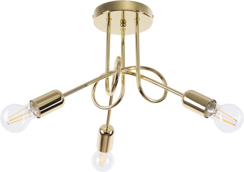 Kronleuchter LOOP 3 glänzendes Gold