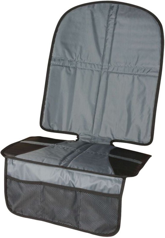Walser - Kindersitzunterlage Tidy Fred xl, Auto-Schutzunterlage, Sitzschoner Kindersitz grau/schwarz