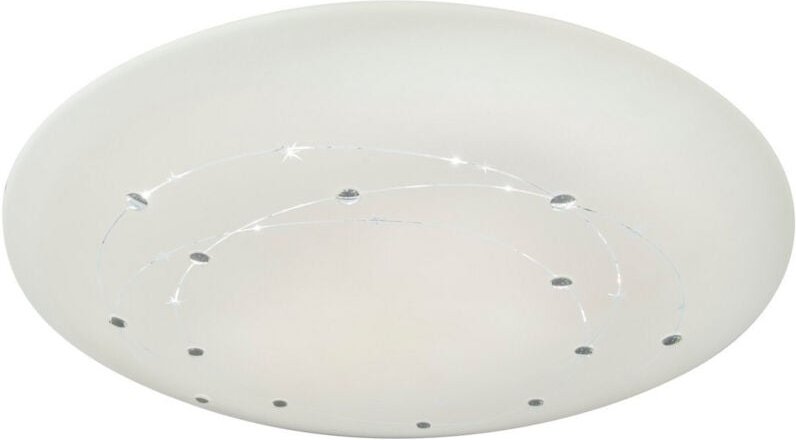 Naeve LISSABON Dimmbare integrierte LED-Deckenleuchte, halbbündig, Weiß, 3000–6500 K, Fernbedienung, Timerfunktion