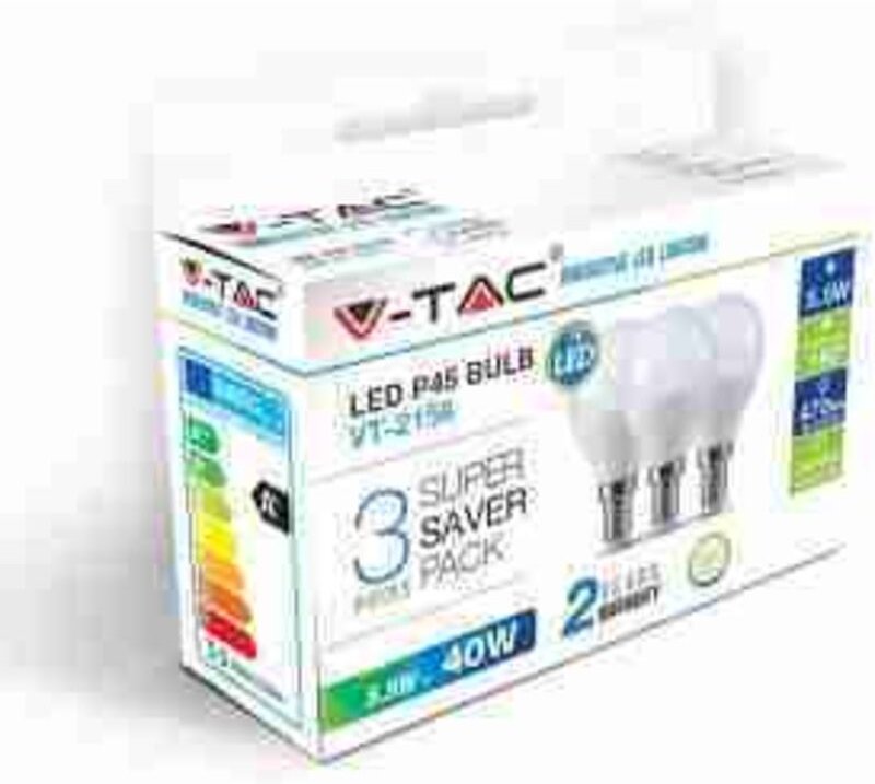 LED217357 VT-2156 LED-Birne - 4W Filament E14 Bernsteinfarbene Abdeckung Kerze Twist 2200K