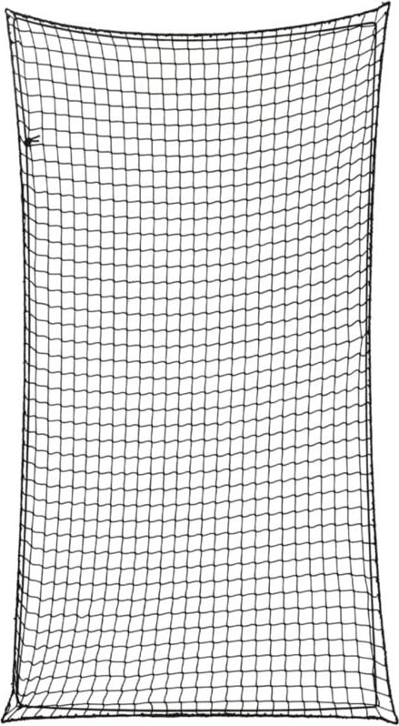 Anhängernetz mit Gummiseil Schwarz 3x1,65 m pp Vidaxl