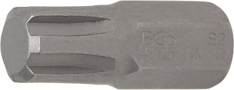 Bgs Technic - Bit Länge 30 mm Antrieb Außensechskant 10 mm (3/8') Keil-Profil (für ribe) M10