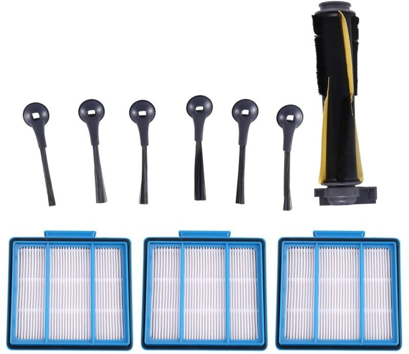 Ersatzteil für iq Selbstentleerender Staubsaugerroboter, Seitenbürsten, Filter, Hauptbürste RV1000SEU-Reiniger
