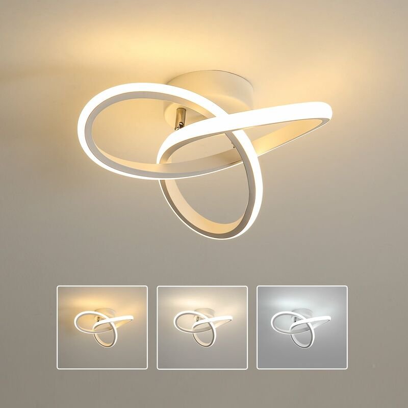 Goeco - Dimmbarer LED-Deckenleuchte 20W, Moderne Dimmbarer Deckenlampe 3000K/4000K/6000K, Für Küche, Esszimmer, Schlafzi...