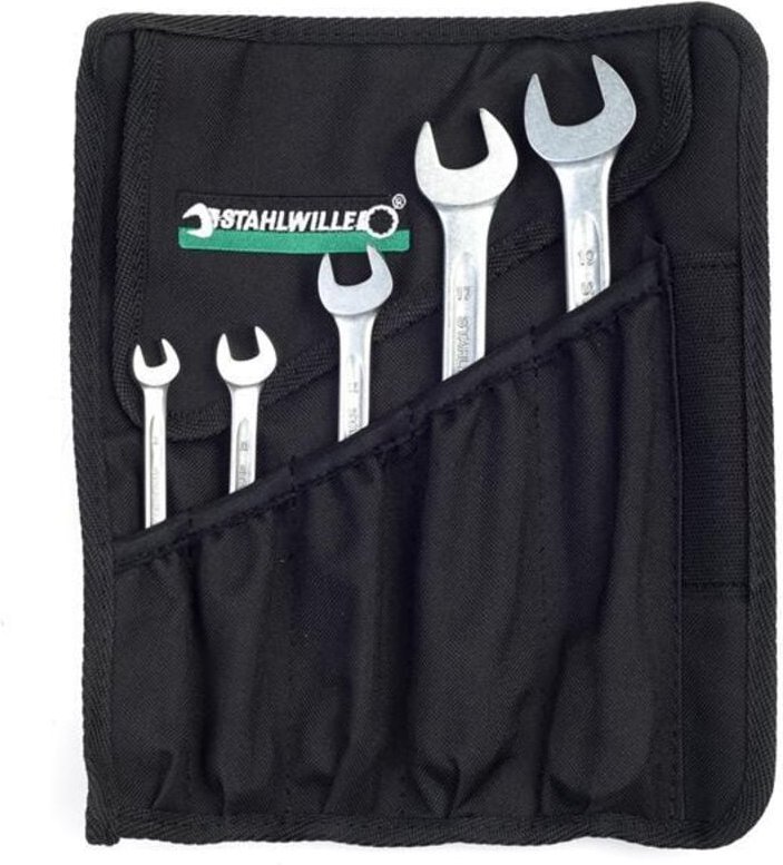 Stahlwille - 96411705 17/5 Knarren-Ring-Maulschlüssel-Satz 5teilig Schlüsselweite (Metrisch) 8 - 19 mm