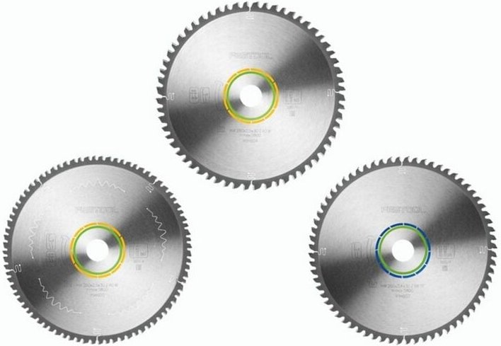 Kreissägeblatt-Set KSB-SORT/3 w/a 260x2,5 - Festool