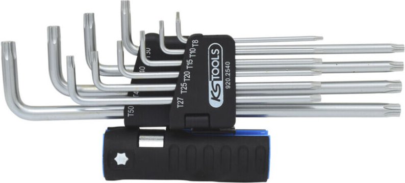 Ks tools 3 in 1 Torx-Winkelstiftschlüssel-Satz,10-tlg xl ( 920.2540 )