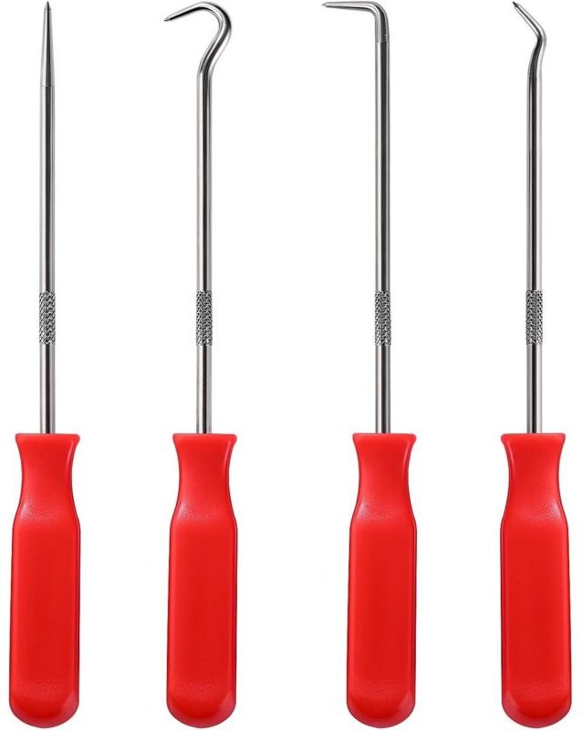 Stück 16,5 cm Präzisionspicks und -haken, Öldichtungshaken, Nadel- und Dichtungsentfernungshaken, zum Entfernen des Öldi...