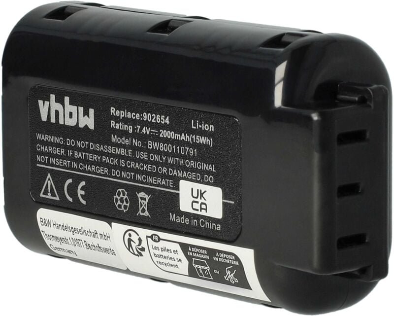 Thumbnail - Vhbw - 1x Akku kompatibel mit Paslode IM100Xi, IM200F18, IM250A, IM250 Werkzeug, Streifennagler (2000 mAh, Li-Ion, 7,4 v...