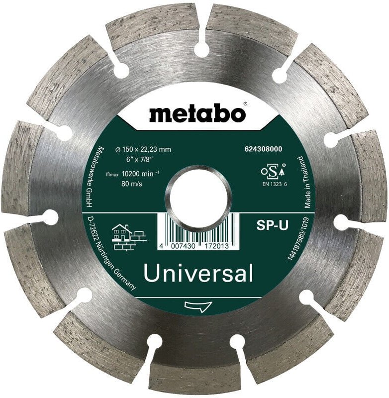 Metabo - Diamanttrennscheibe 150x22,23mm, sp-u, Universal sp (624308000)
