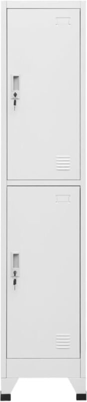 Schließfachschrank mit 2 Fächern 38x45x180 cm - Vidaxl