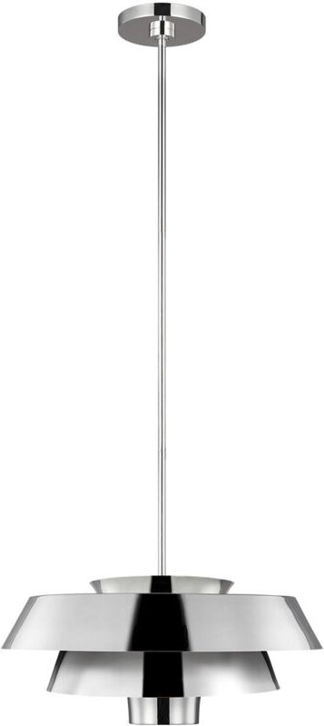 Elstead Brisbin 1 Lichtanhänger, poliertes Nickel, E27