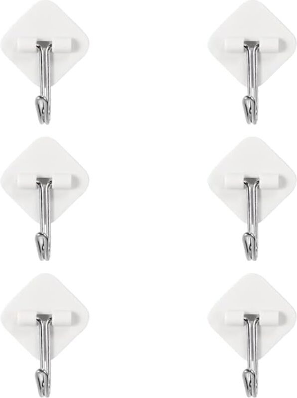 Shining House - Klebehaken, 20 Stück, selbstklebender Haken, Handtuchhaken, Wandklebehaken, Mehrzweckhaken, für Badezimm...