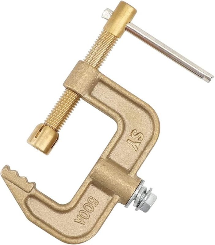 Schweiß-Erdungsklemme, 500 a Typ g Messing-Erdungsklemme, 43 mm Backenbreite für WIG-Schweißgeräte