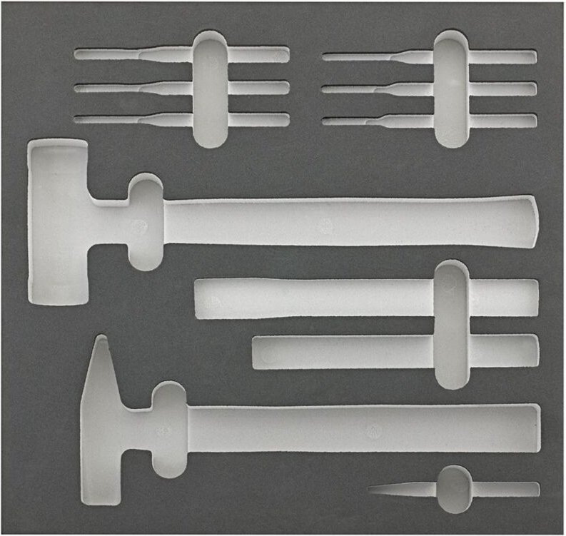Werkzeugmodul 2/3 leer Hammer und Meissel fortis