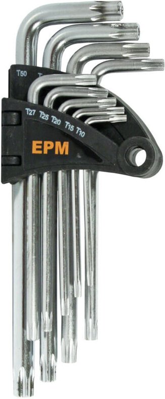 9-teiliger mittlerer Torx-Schlüsselsatz, Typ L, T10-T50 - E-400-2660
