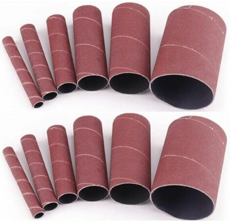 Set mit 12 Schleifhülsen für 11,4 cm Oszillationsschleifer