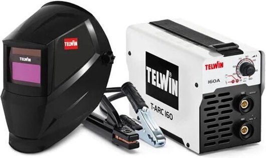 Telwin - t-arc 160 Inverter-Schweißgerät mit Zubehör und Helm
