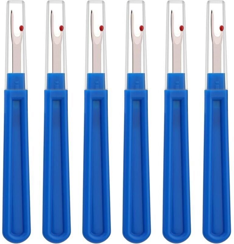 Set mit 6 Nahttrennern, Nahttrenner mit ergonomischem Griff, blaue Nahttrenner zum Nähen, Basteln und Entfernen von Säum...