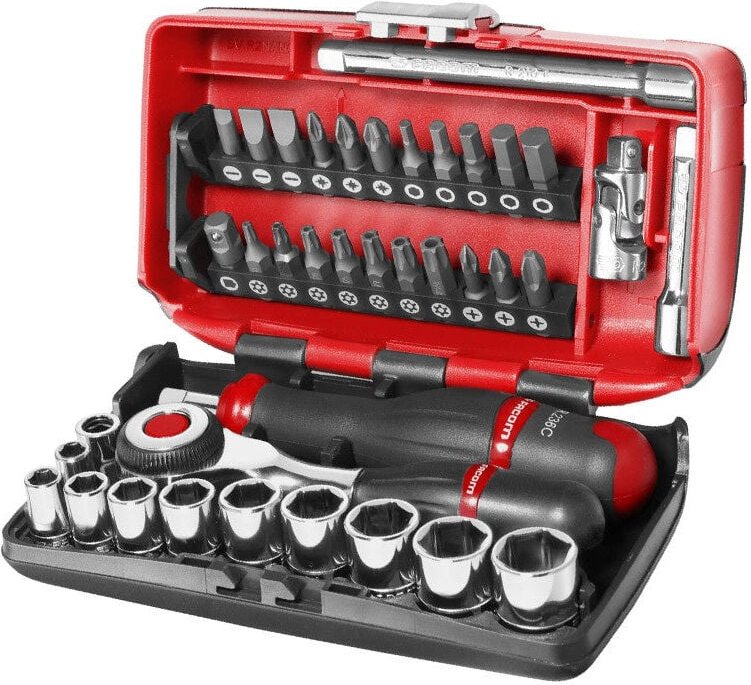 Bit-und Ratschen-Set 1/4' Facom R.360NANOPB - 38 stücke