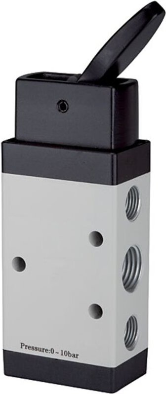 5/2-Wegeventil, manuell betätigt »M5«, Kipphebel, bistabil, g 1/8 - Riegler