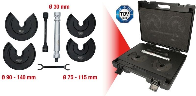 KS Tools Universal-Teleskop-Centerspanner-Satz für innenliegende Federn, 9-tlg