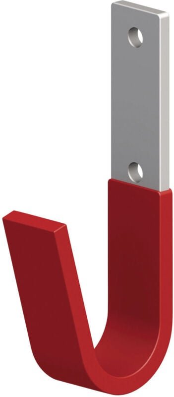 Unihaken gummiert t 3,5 x h 8,2 cm, Stahl verzinkt Haken Universalhaken - Alfer