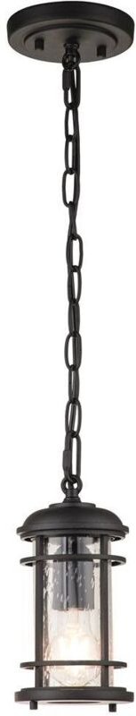 Elstead Feiss Lighthouse Outdoor-Pendel-Deckenleuchte Strukturiert Schwarz, IP44