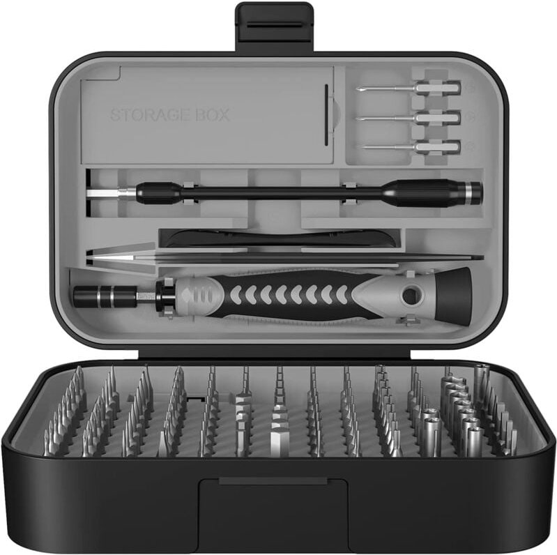 Thumbnail - Präzisions-Schraubendreher-Set, 130-in-1-Werkzeugset mit 120 Bits, magnetischem Schraubendreher-Set und 10 praktischen R...