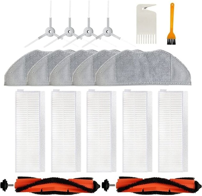 Staubsaugerzubehör HEPA-Filter mopp Lappen Hauptseitenbürste für Xiaomi Mijia G1 MJSTG1 Staubsaugerteile