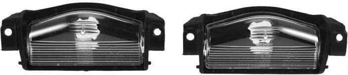 Tlily - 2 Stück Auto-Kennzeichenleuchten-Lichtschalenabdeckung für 3 M2 M3 2011-2013 BP4K-51-274 BBM4-51-274 BS1E-51-274