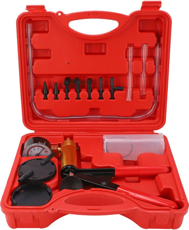 Bremsenentlüfter-Tester-Set, professionelles 15-teiliges Vakuumpumpen-Entlüftungsset mit hoher Festigkeit für Auto, Moto...