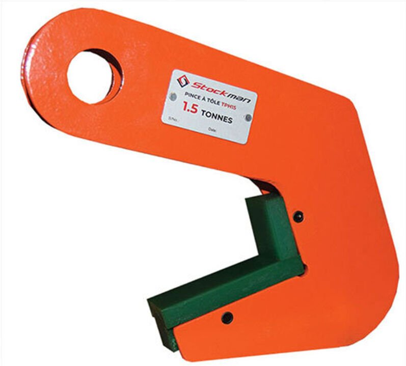 Stahlrohrzange – max. Belastung 1500 kg – horizontale Handhabung – Bauwesen, Industrie, Logistik - TPH15