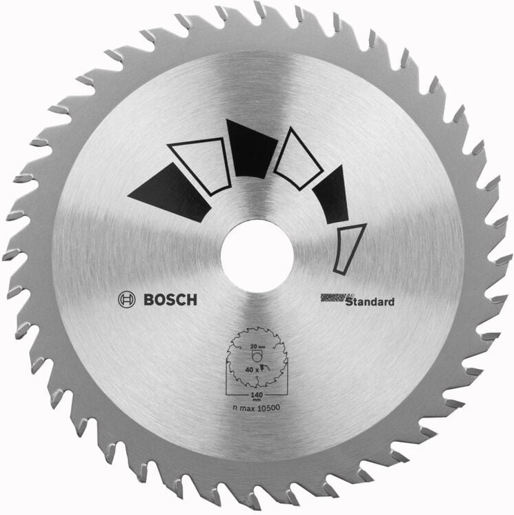 Kreissägeblatt standard d= 160 mm Bohrung= 20 mm z= 24 - 2609256810 - Bosch