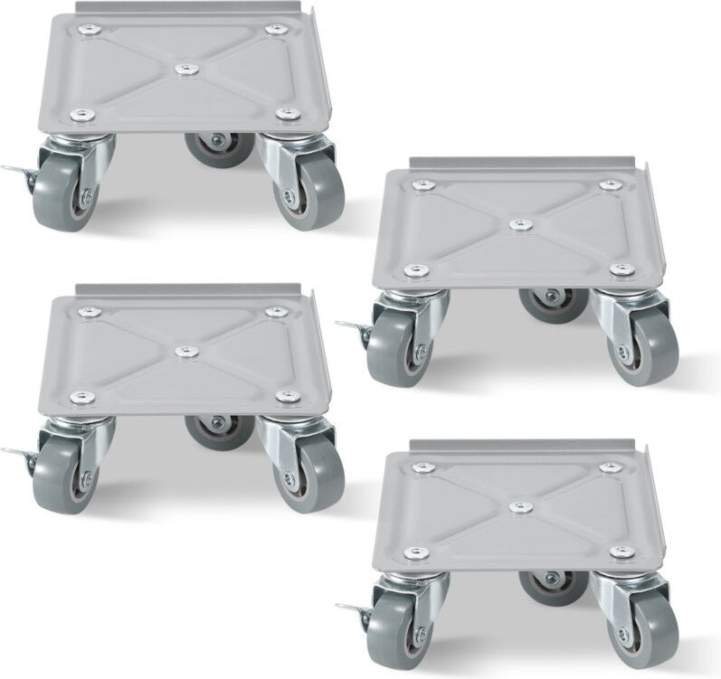 Wolketon Möbelroller 8er Transportroller Möbelroller Schwerlastrollen Rollbrett Umzugsset 500kg mit Lenkungsrollen für a...