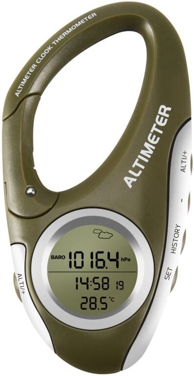Elektronischer Höhenmesser Karabiner Handheld Thermometer Outdoor Angeln Wettervorhersage Modus Meter Gadget