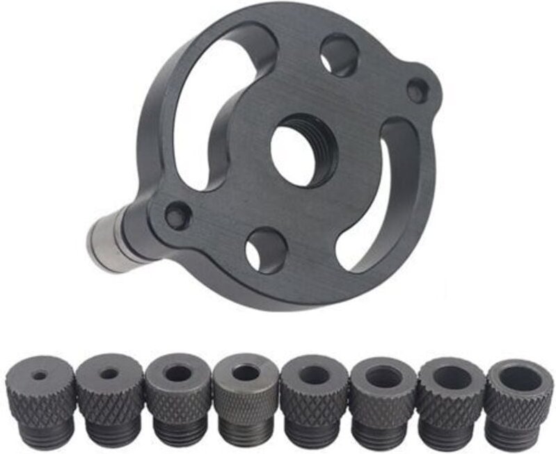 Tigrezy - Vertikale Dübelvorrichtung, Holzbearbeitungs-Lochstanzer, selbstzentrierender Bohrführungs-Locator für DIY-Möb...