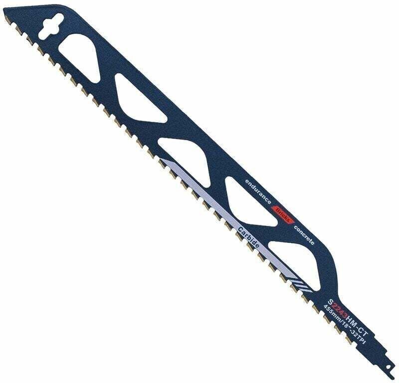 ZVD - Lame de Scie Sabre en Acier au Carbure de Tungstène, 455 mm pour Métal, Bois et Béton