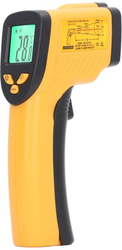 Ej.Life Industrielles Infrarot-Thermometer, Berührungslos, Handlich, Temperaturmessung von 50 Bis 550 Grad Celsius, für ...