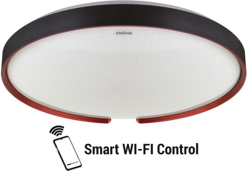 Smart Wi-Fi LED Deckenleuchte ESPERANTO C 48W 3000K-4200K-6500K IP44 schwarz