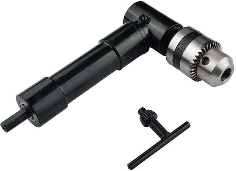 Rechtwinkliges Bohrfutter, 90 ° selbstspannendes rechtwinkliges Bohrfutter, 1-10 mm Schaft-Verlängerungswerkzeug für ele...