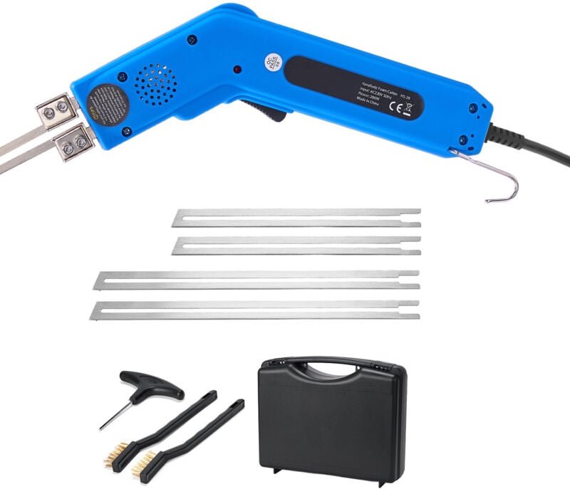 Mophorn Styroporschneider, 200 W Schaumstoffschneider, Temperaturbereich 50-500 °C, inklusive 150 mm & 200 mm Schneidkli...