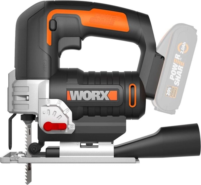 WORX WX543.9 20-V-Stichsäge ohne Akku und Ladegerät