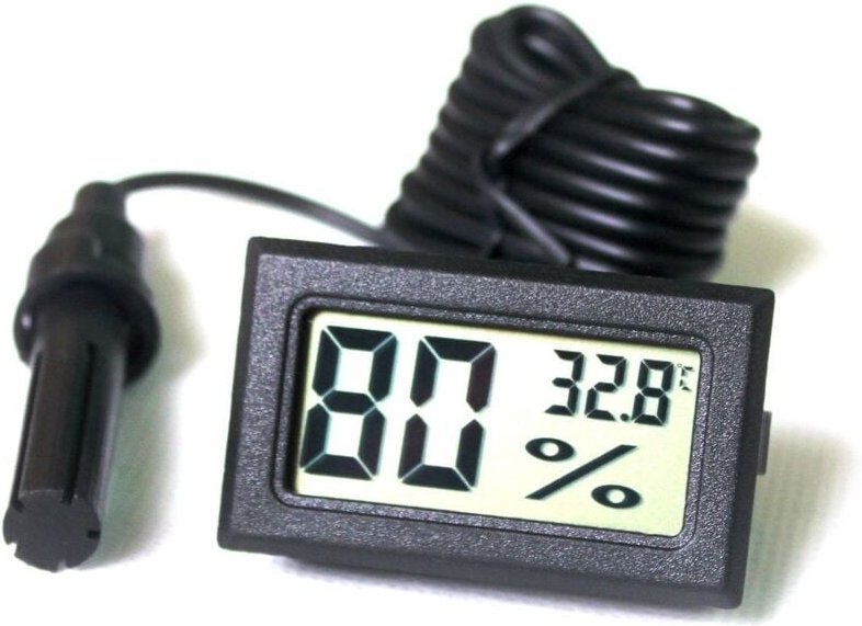 Beijiyi - LCD-integriertes digitales Tuner-Thermometer-Hygrometer mit externer Sonde für Brüterei, Aquarium, Geflügel, R...