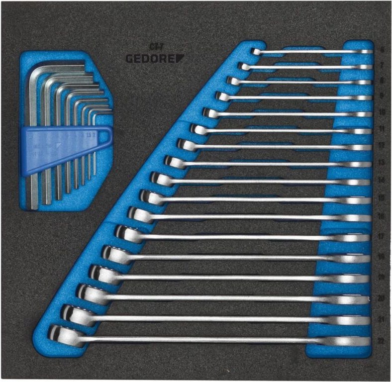 Werkzeugmodul 1500 CT2-7 25-teilig 2/3-Modul Ringmaul- / Stiftschlüssel