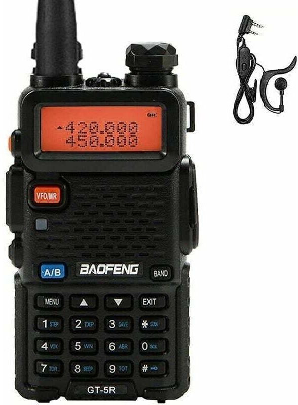 BAOFENG UV-5R Walkie-Talkie FM-Transceiver, Zweikanal-Funkgerät mit Dual-Display, 400–520 MHz, 5 W, wiederaufladbar, ink...