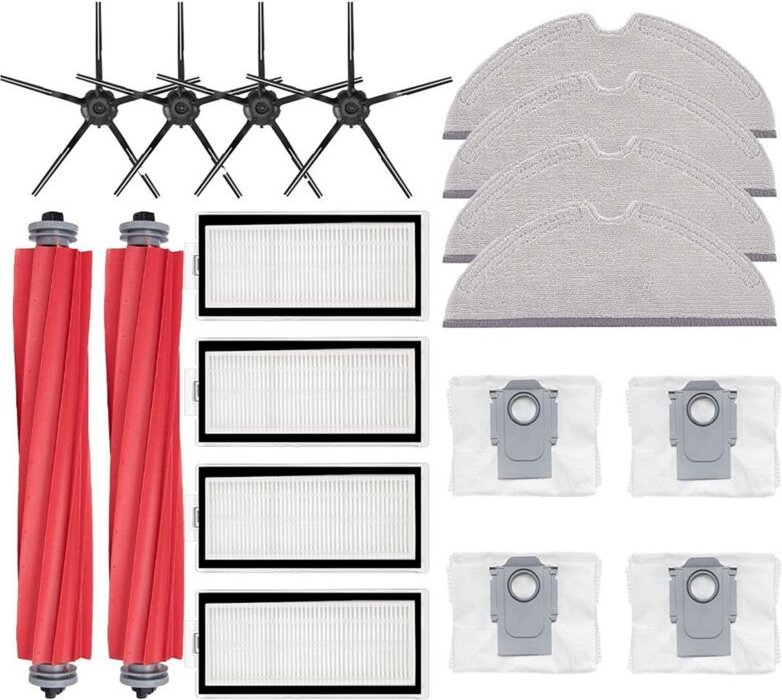 Für Max Hauptseitenbürste Filter Mopp Staubbeutel Schwarz