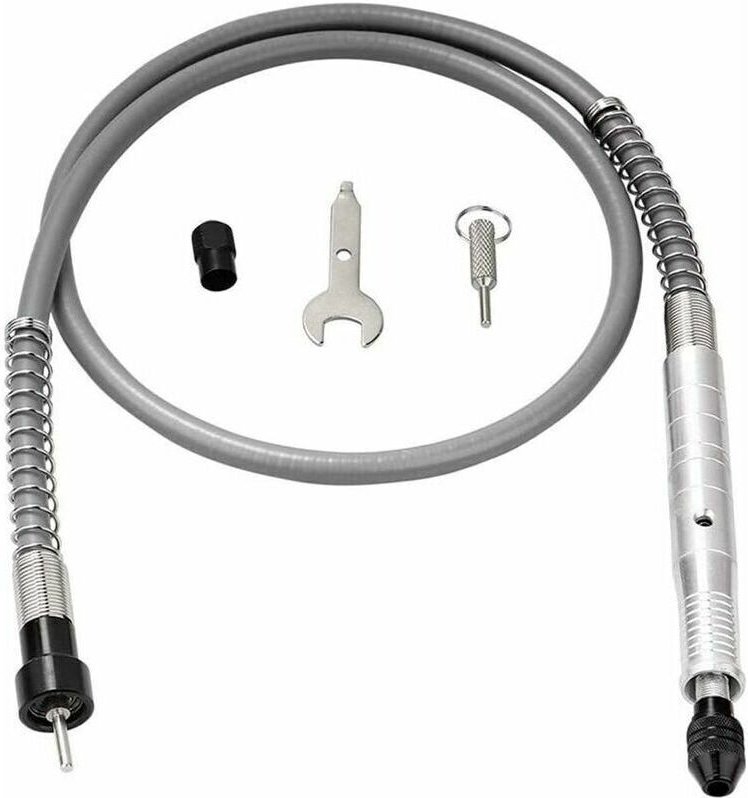 Jalleria - 3 mm flexibles elektrisches Bohrverlängerungskabelfutter für Rotationsschleifwerkzeug, kompatibel mit Schraub...